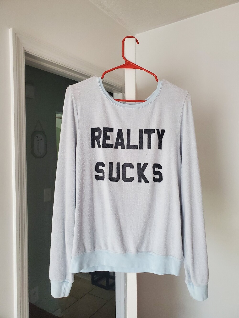Wildfox Reality Sucks Baggy Beach Jumper